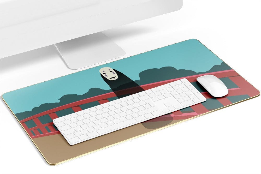 Minimalist No-Face on the Bridge