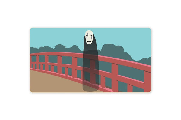 Minimalist No-Face on the Bridge